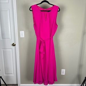 Jessica Howard Hot Pink Midi Dress
